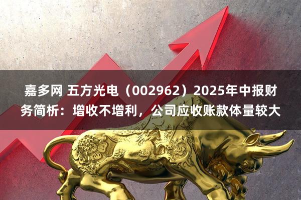嘉多网 五方光电（002962）2025年中报财务简析：增收不增利，公司应收账款体量较大